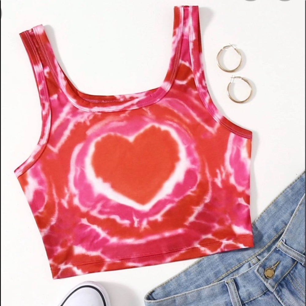 Heart Tie Dye Shirt